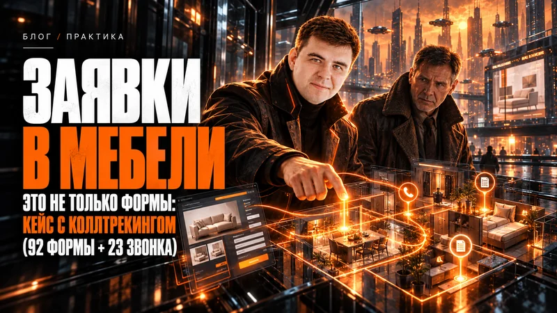 Заявки в мебели — это не только формы: кейс с коллтрекингом (92 формы + 23 звонка)