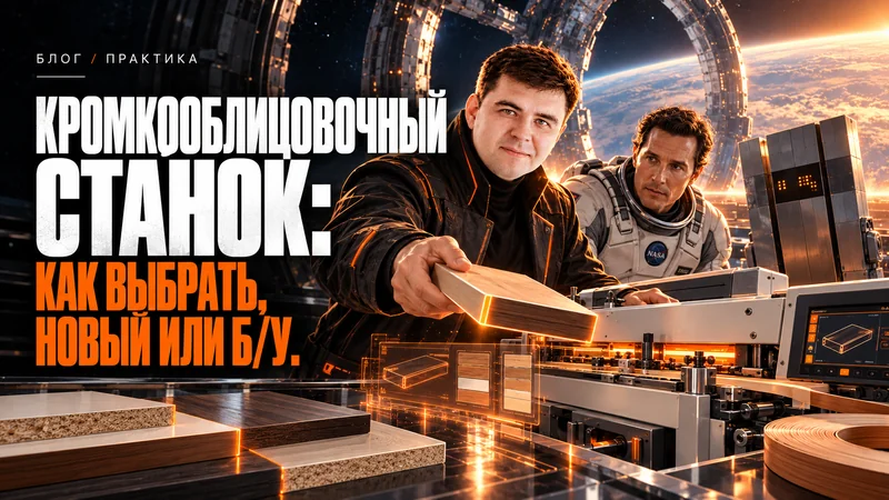 Кромкооблицовочный станок: как выбрать, новый или б/у
