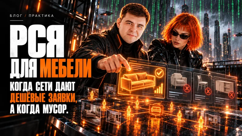 РСЯ для мебели: когда сети дают дешёвые заявки, а когда мусор